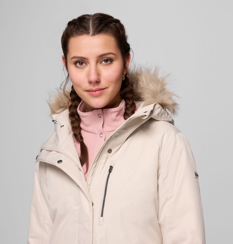 Women's Suttle Mountain Long Insulated Jacket, Color: Dark Stone, image 7