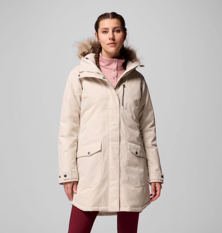 Women's Suttle Mountain Long Insulated Jacket, Color: Dark Stone, image 1