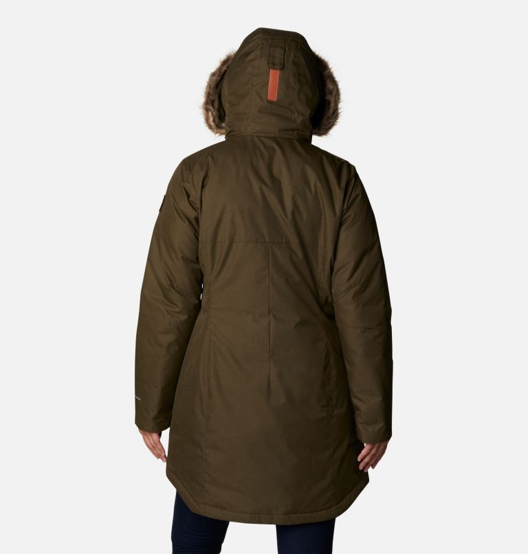 Thumbnail: Women's Suttle Mountain Long Insulated Jacket, Color: Olive Green, image 2