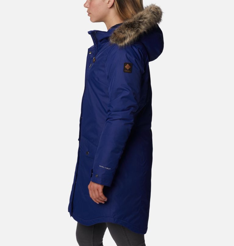 Women's Suttle Mountain Long Insulated Jacket, Color: Dark Sapphire, image 3