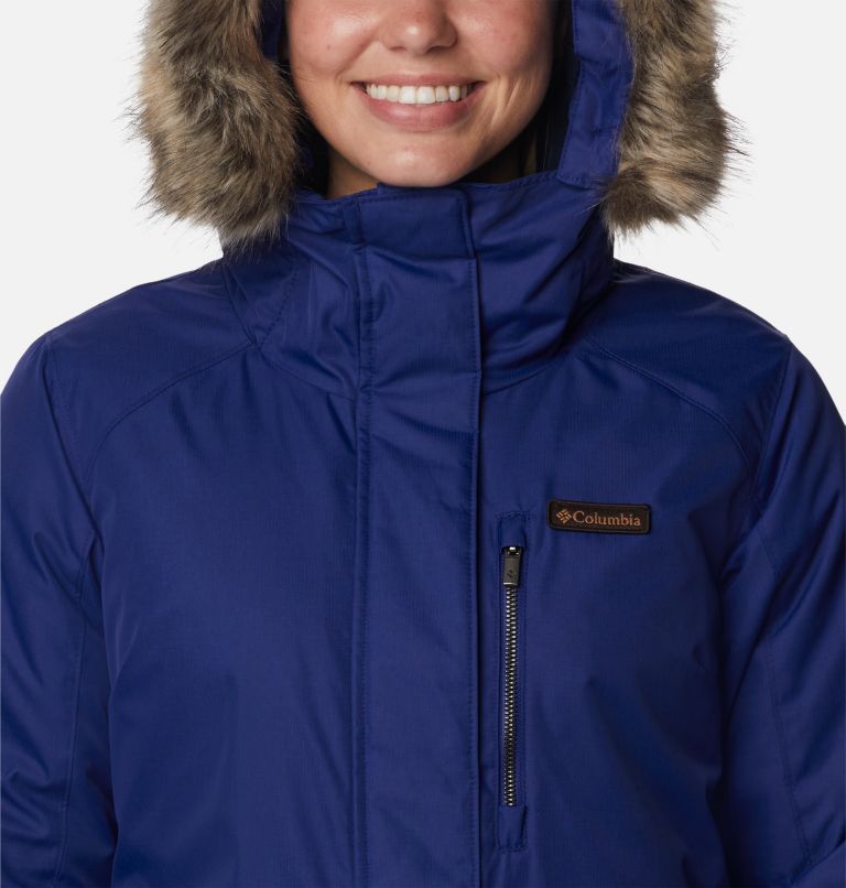 Women's Suttle Mountain Long Insulated Jacket, Color: Dark Sapphire, image 4