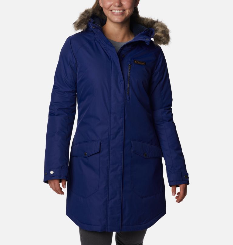 Women's Suttle Mountain Long Insulated Jacket, Color: Dark Sapphire, image 1