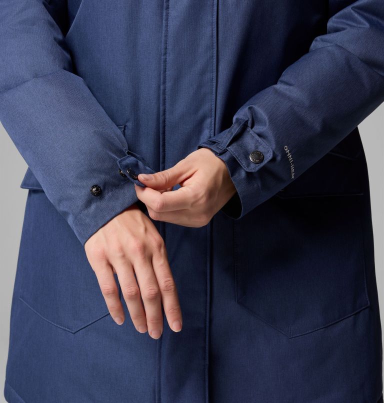 Women's Suttle Mountain Long Insulated Jacket, Color: Collegiate Navy, image 8