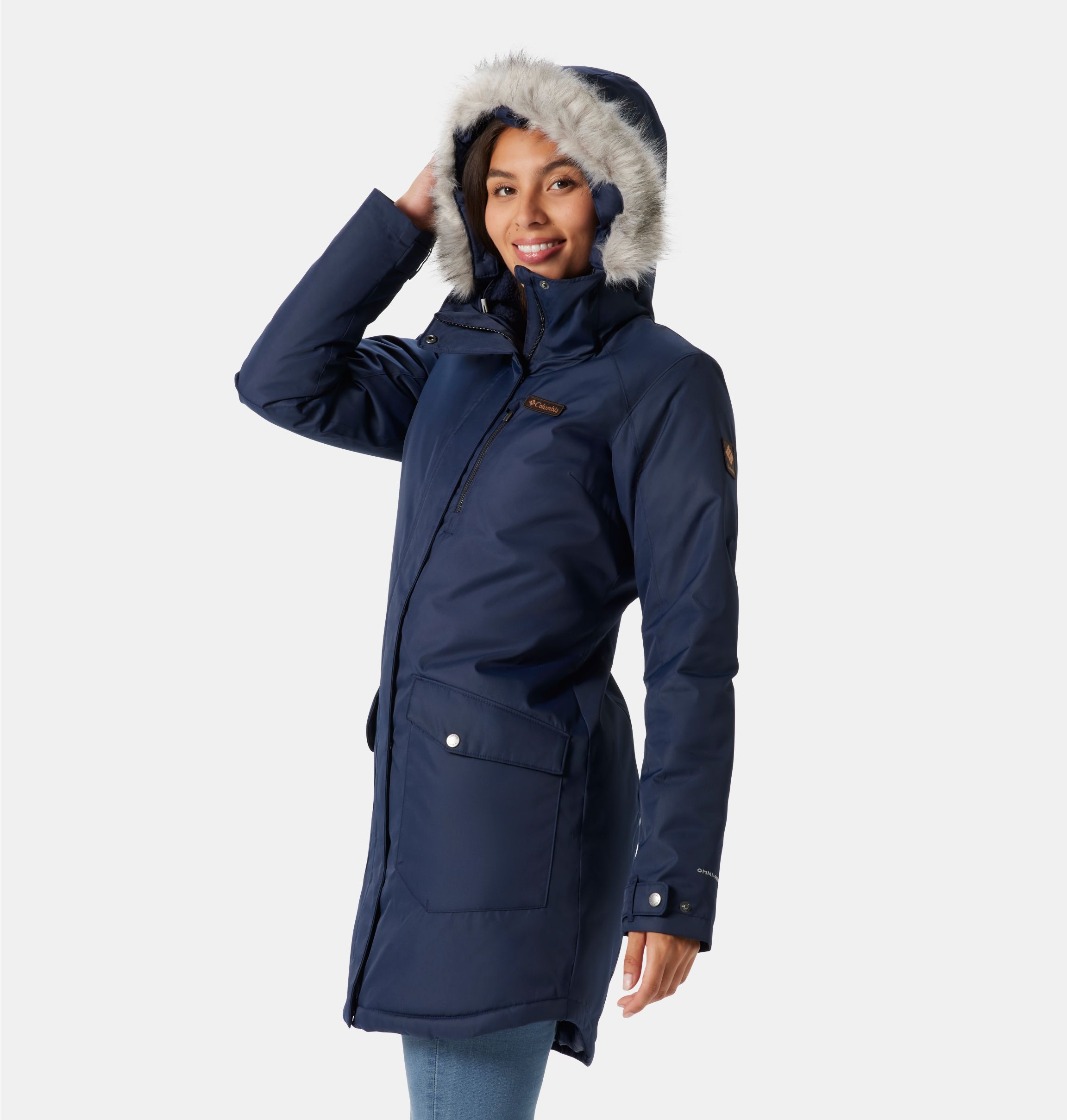 Columbia Suttle Mountain - Chaqueta larga con aislamiento térmico para mujer