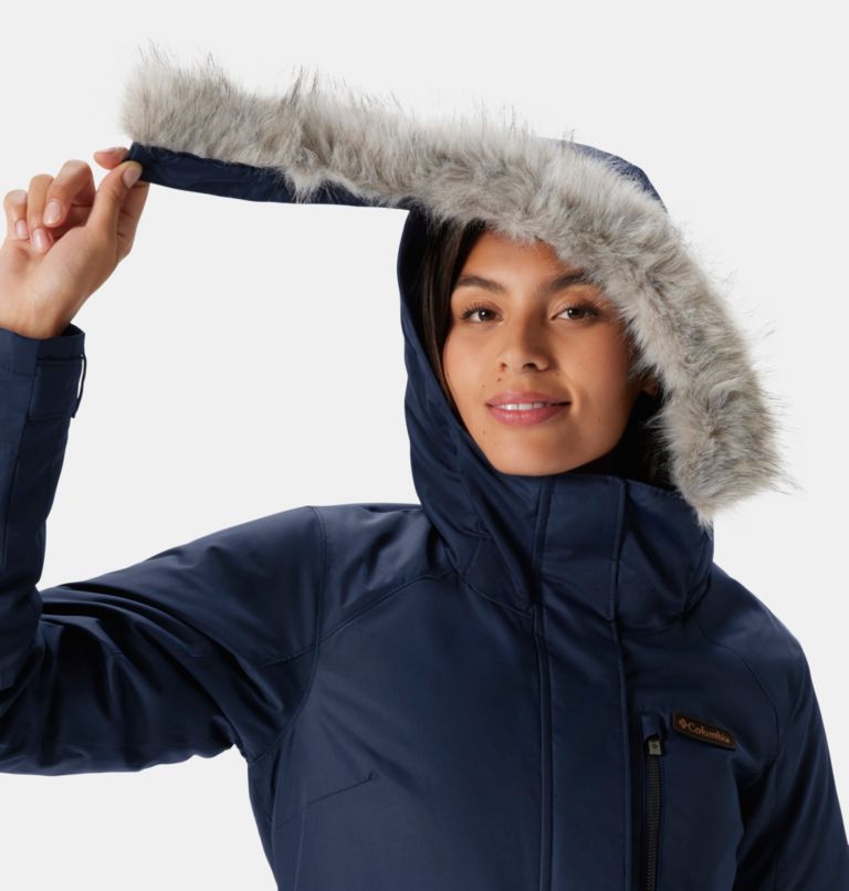 Thumbnail: Women's Suttle Mountain Long Insulated Jacket, Color: Dark Nocturnal, image 5
