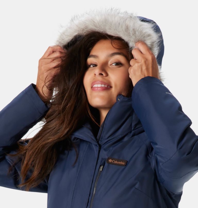 Women's Suttle Mountain Long Insulated Jacket, Color: Dark Nocturnal