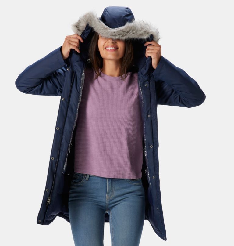 Columbia Suttle Mountain - Chaqueta larga con aislamiento térmico para mujer