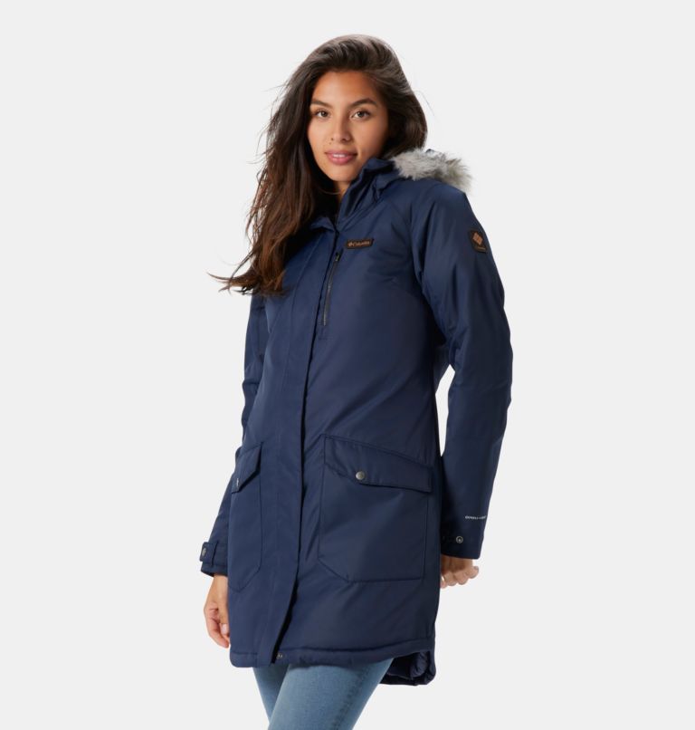 Women's Suttle Mountain Long Insulated Jacket, Color: Dark Nocturnal