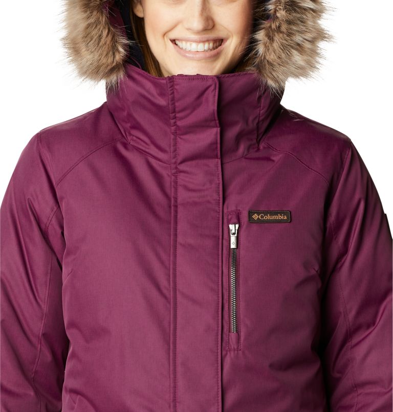 Thumbnail: Women's Suttle Mountain Long Insulated Jacket, Color: Marionberry, image 4