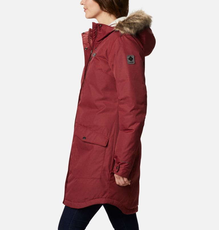 Women's Suttle Mountain Long Insulated Jacket, Color: Marsala Red, image 3