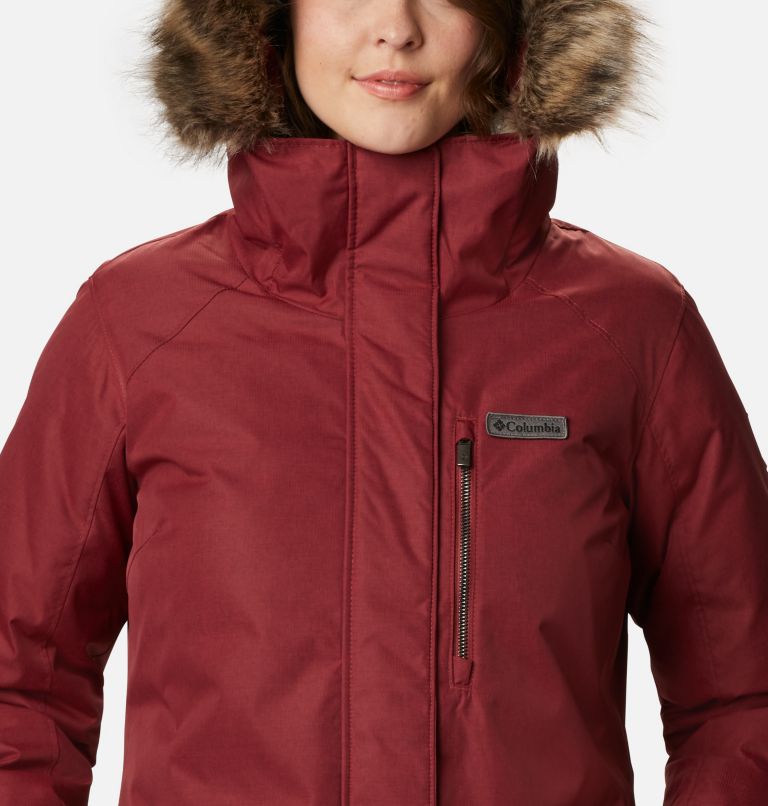 Women's Suttle Mountain Long Insulated Jacket, Color: Marsala Red, image 4