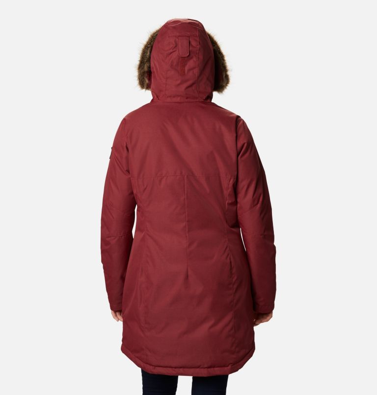 Women's Suttle Mountain Long Insulated Jacket, Color: Marsala Red, image 2