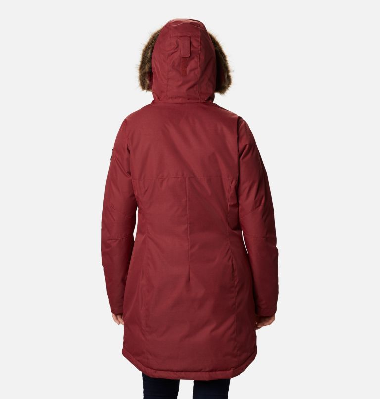 Thumbnail: Women's Suttle Mountain Long Insulated Jacket, Color: Marsala Red, image 2