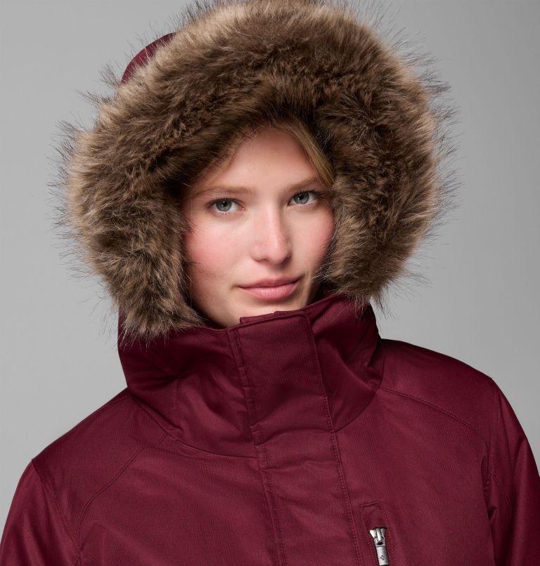 Women's Suttle Mountain Long Insulated Jacket, Color: Rich Wine, image 7