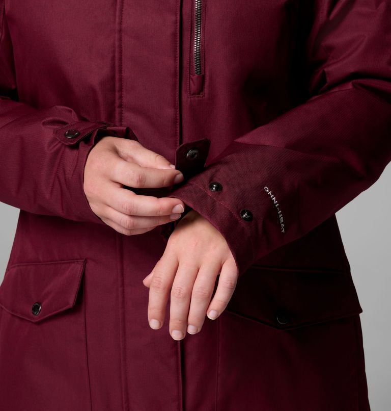 Women's Suttle Mountain Long Insulated Jacket, Color: Rich Wine, image 8