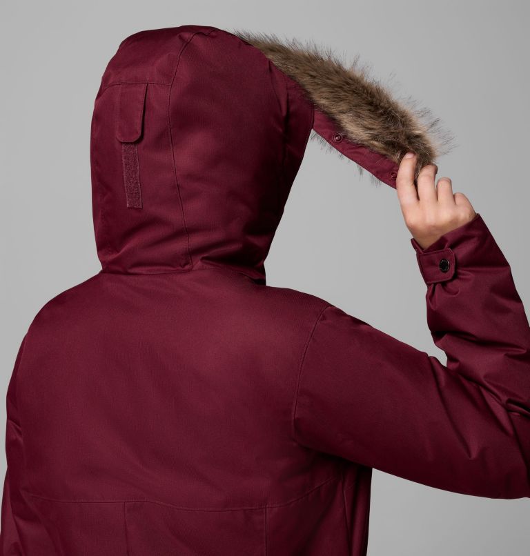 Women's Suttle Mountain Long Insulated Jacket, Color: Rich Wine, image 9