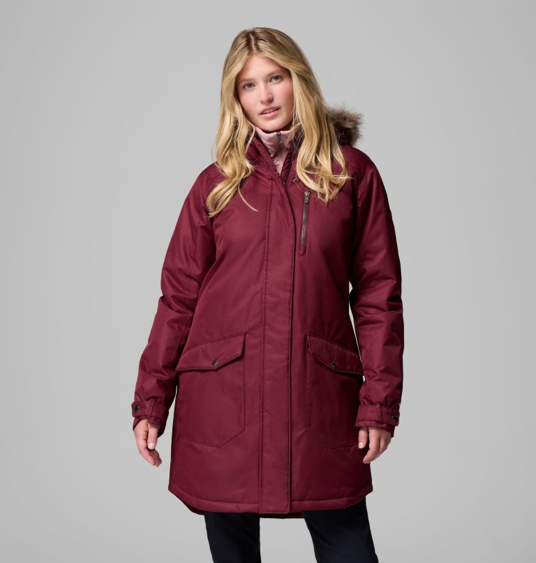 Women's Suttle Mountain Long Insulated Jacket, Color: Rich Wine, image 1