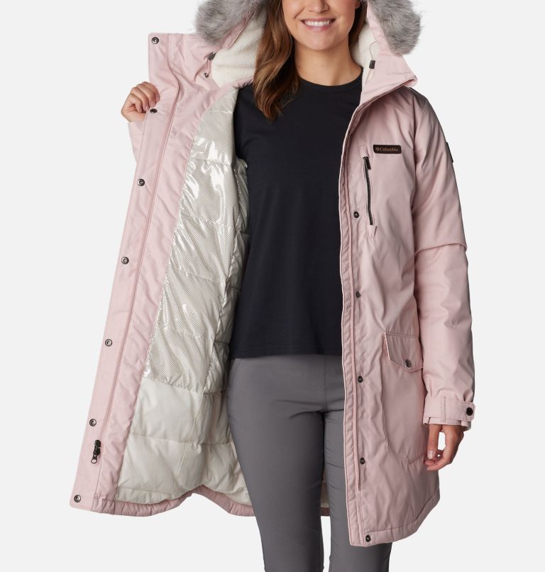 Thumbnail: Women's Suttle Mountain Long Insulated Jacket, Color: Dusty Pink, image 5