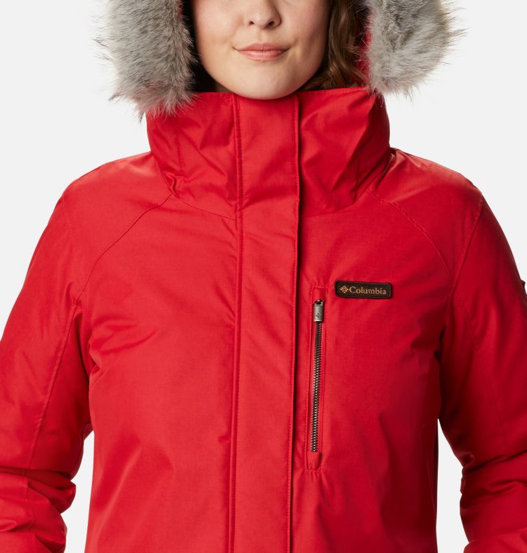 Suttle Mountain Long Insulated Jacket | 658 | XL, Color: Red Lily, image 4