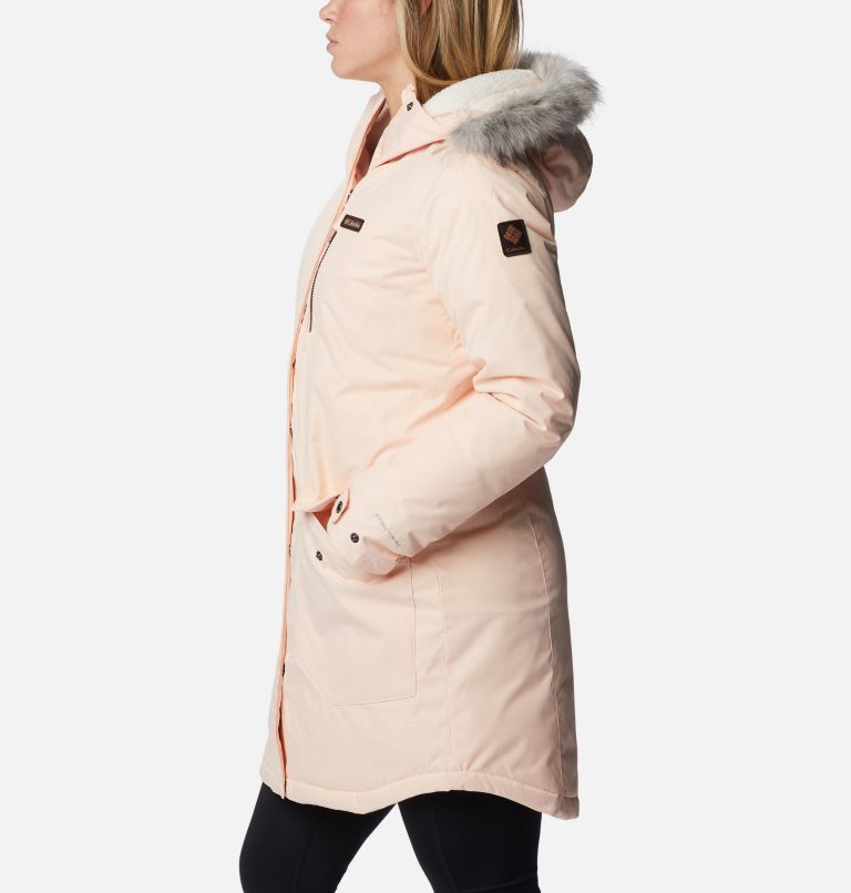 Thumbnail: Women's Suttle Mountain Long Insulated Jacket, Color: Peach Blossom, image 3
