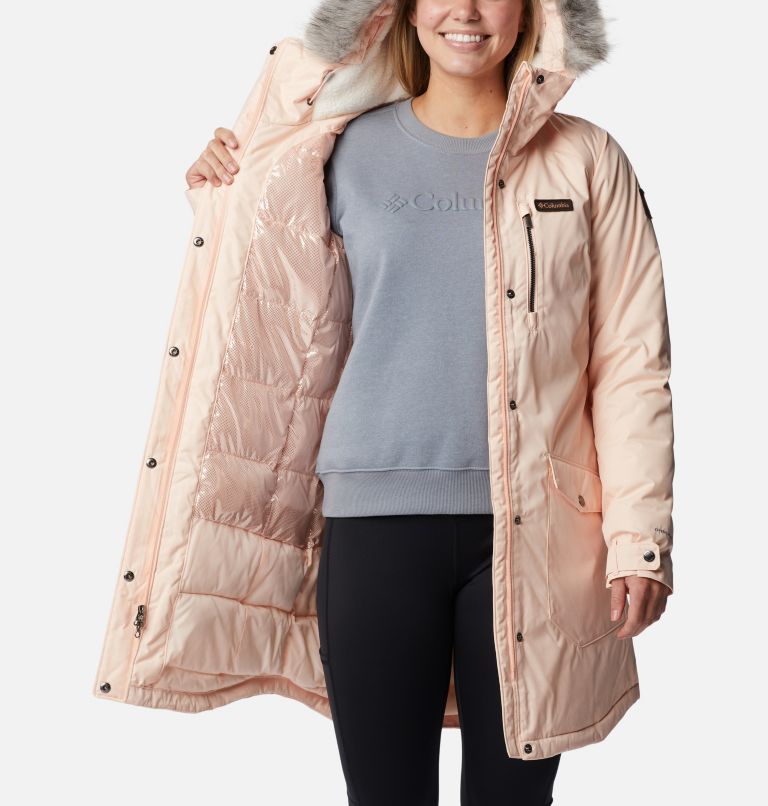 Women's Suttle Mountain Long Insulated Jacket, Color: Peach Blossom, image 5