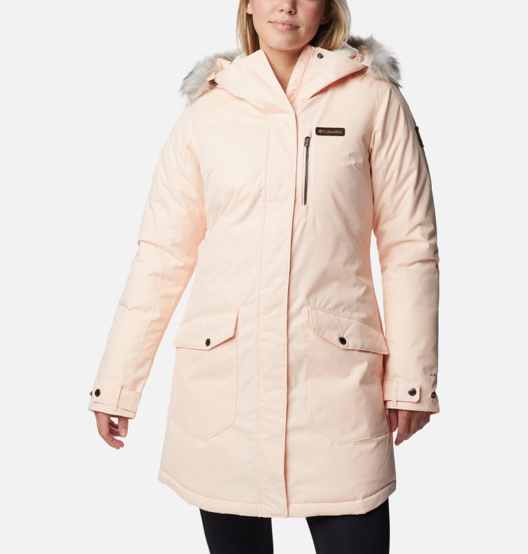 Thumbnail: Women's Suttle Mountain Long Insulated Jacket, Color: Peach Blossom, image 1