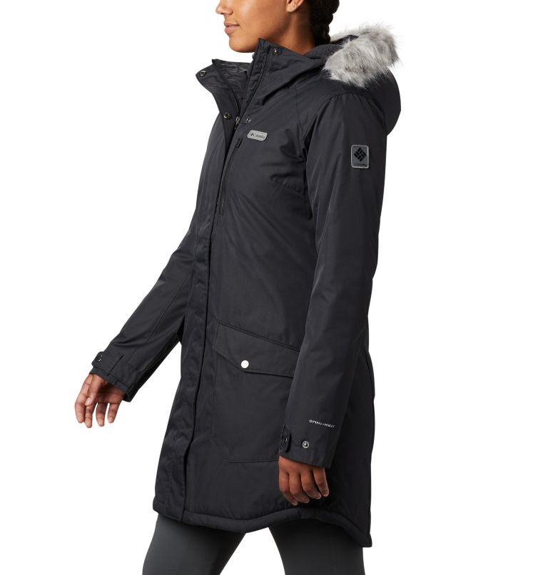 Women's Suttle Mountain Long Insulated Jacket, Color: Black, image 3