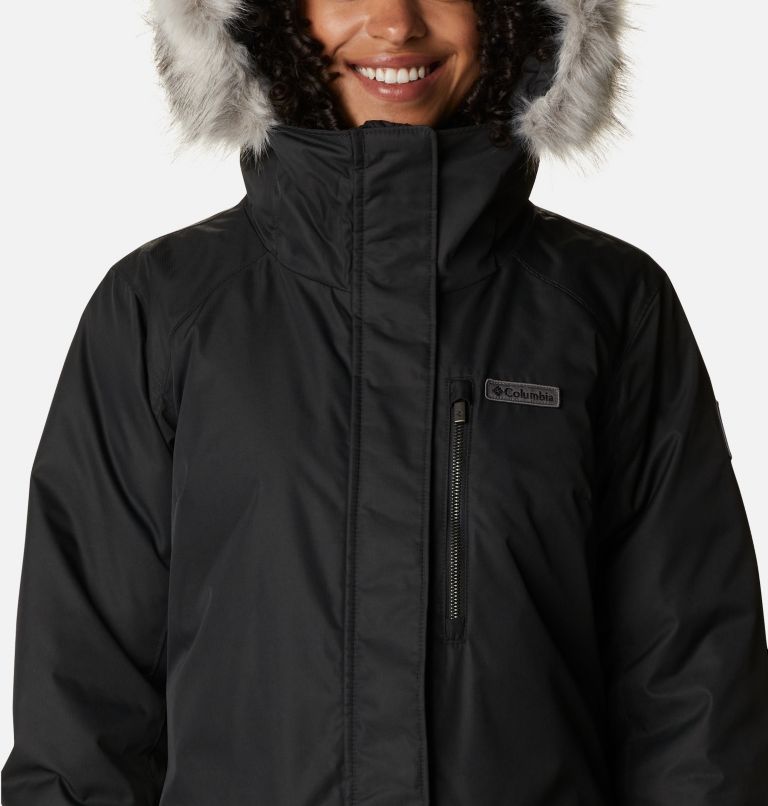 Columbia Women's Suttle Mountain Long Insulated Jacket, Black, M
