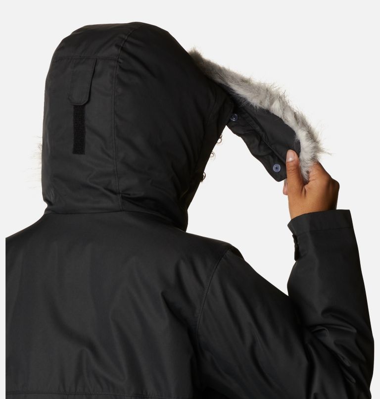 Women's Suttle Mountain Long Insulated Jacket, Color: Black, image 7