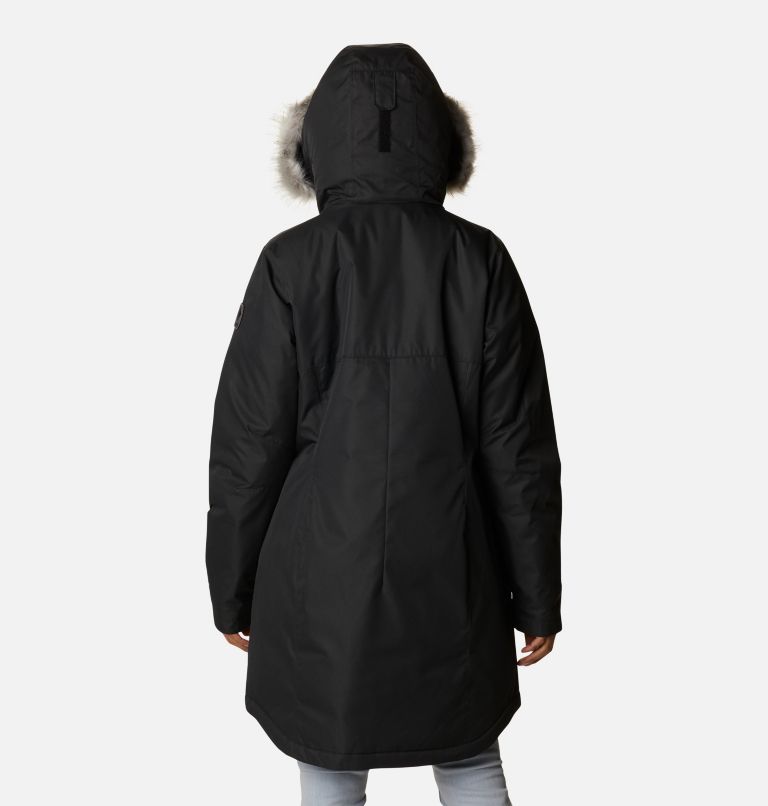 Women's Suttle Mountain Long Insulated Jacket, Color: Black, image 2