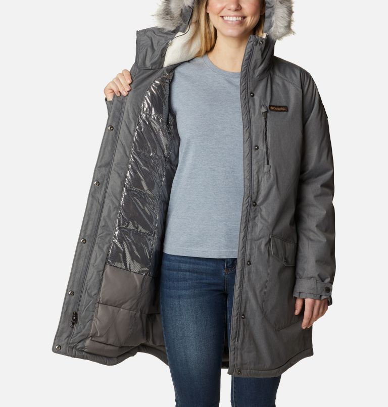 Manteau long isolé Suttle Mountain Femme, Color: City Grey, image 5