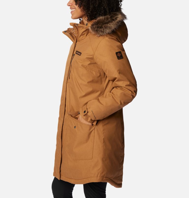 Manteau long isolé Suttle Mountain Femme, Color: Camel Brown, image 3