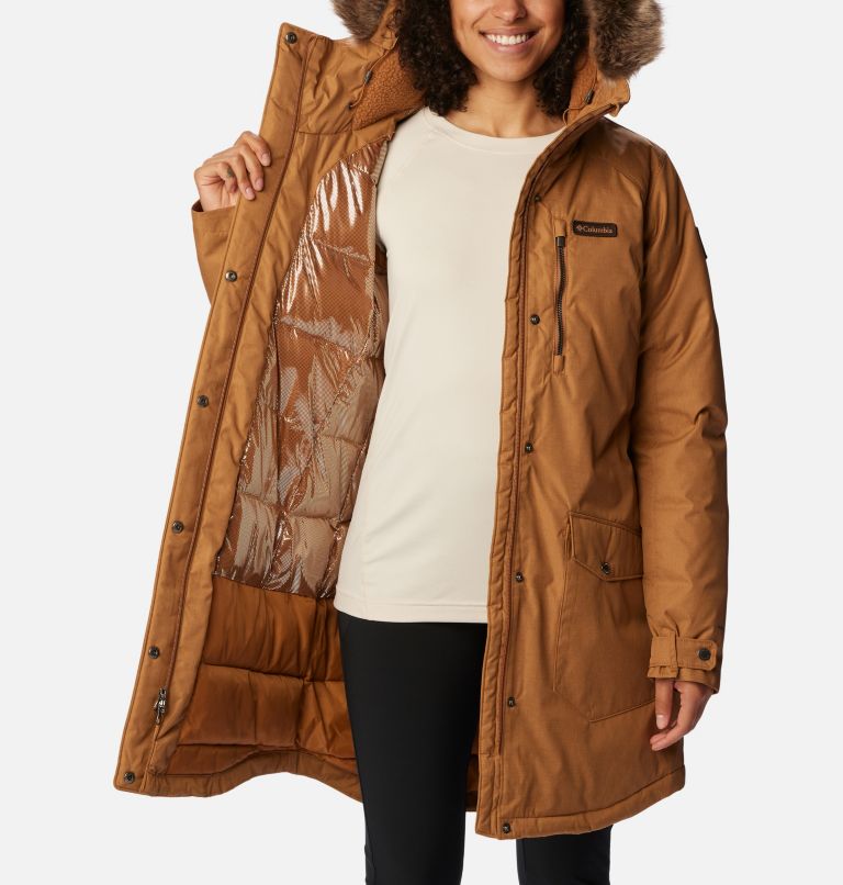 Manteau long isolé Suttle Mountain Femme, Color: Camel Brown, image 5