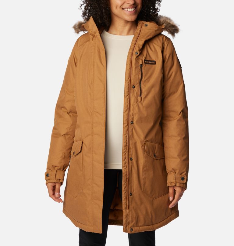 Manteau long isolé Suttle Mountain Femme, Color: Camel Brown, image 8
