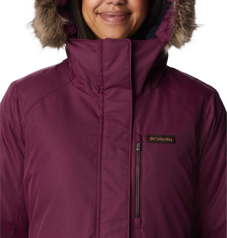Women's Suttle Mountain Long Insulated Jacket, Color: Marionberry, image 4