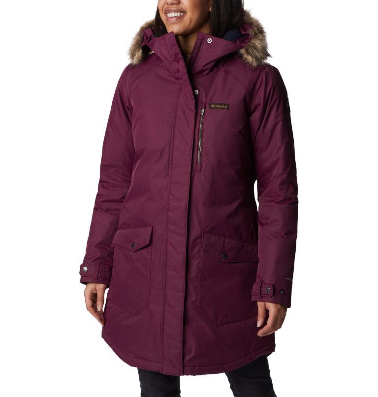 Thumbnail: Women's Suttle Mountain Long Insulated Jacket, Color: Marionberry, image 1