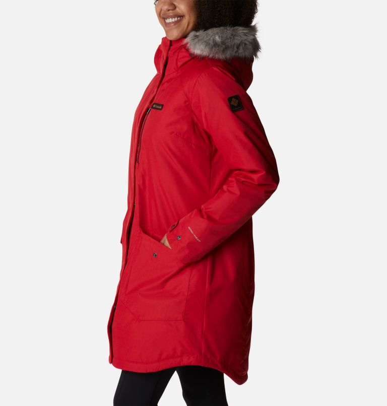 Suttle Mountain Long Insulated Jacket | 658 | XL, Color: Red Lily, image 3