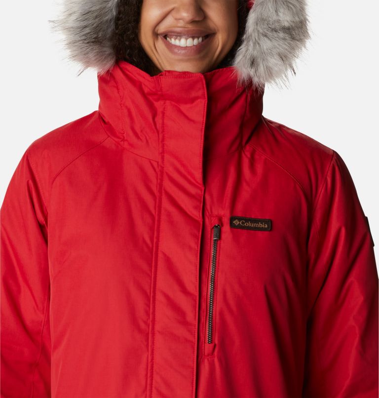 Suttle Mountain Long Insulated Jacket | 658 | XL, Color: Red Lily, image 4