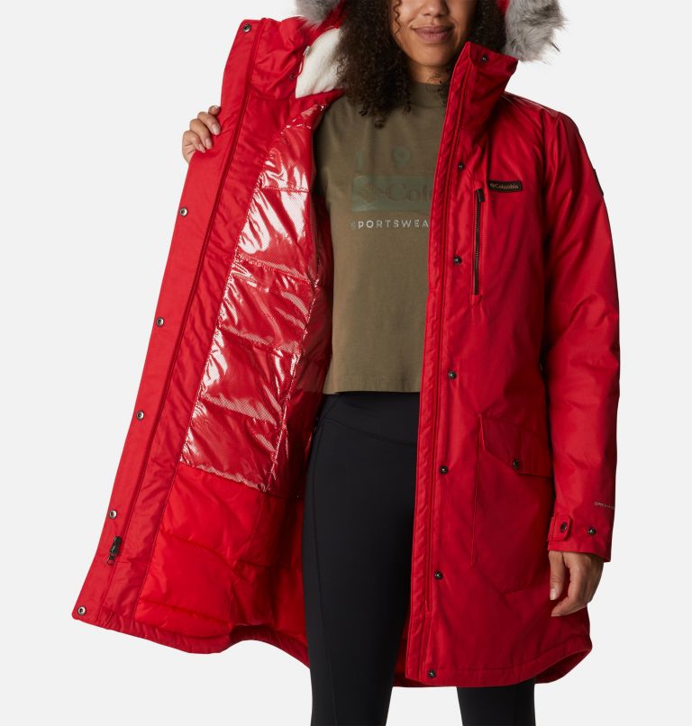 Suttle Mountain Long Insulated Jacket | 658 | XL, Color: Red Lily, image 5