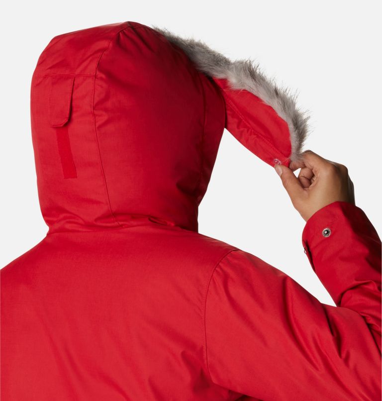 Suttle Mountain Long Insulated Jacket | 658 | XL, Color: Red Lily, image 7