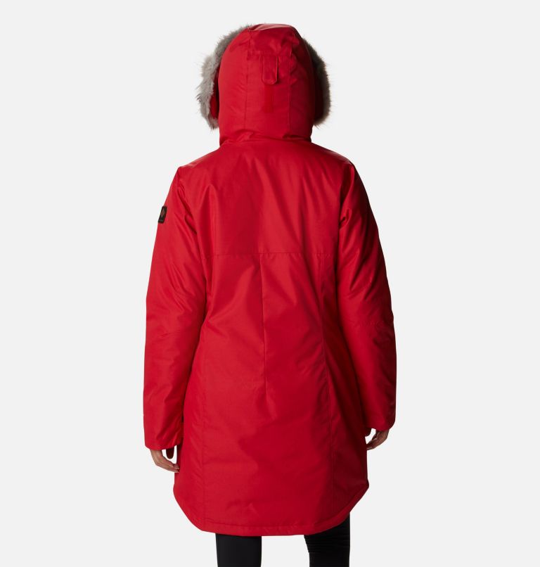 Suttle Mountain Long Insulated Jacket | 658 | XL, Color: Red Lily, image 2