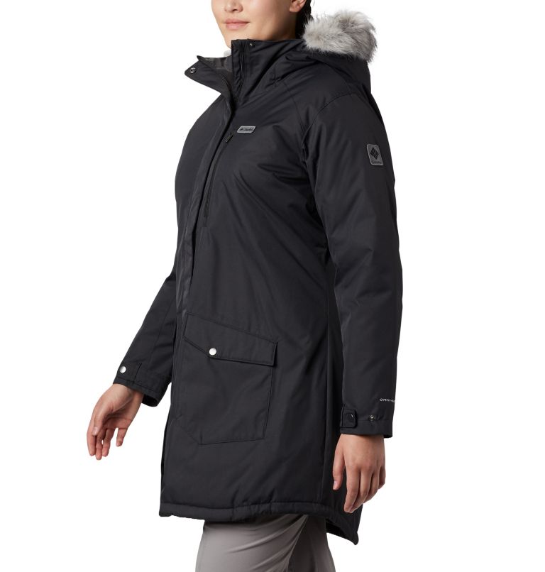 Women's Suttle Mountain Long Insulated Jacket - Plus Size, Color: Black, image 3