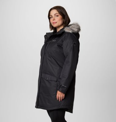 Women's Suttle Mountain Long Insulated Jacket - Plus Size, Color: Black, image 8