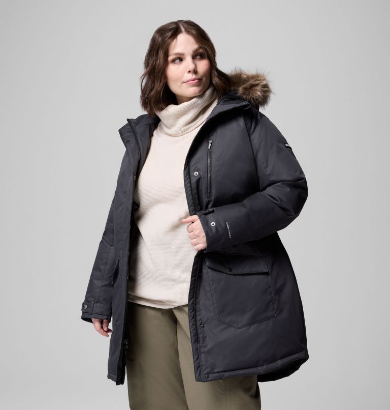 Women's Suttle Mountain Long Insulated Jacket - Plus Size, Color: Black, image 4