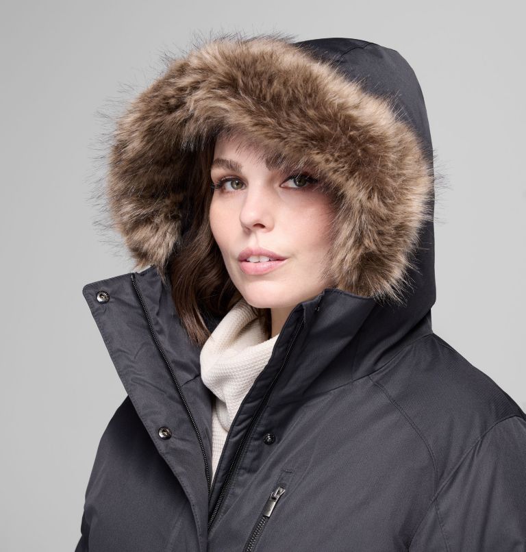 Women's Suttle Mountain Long Insulated Jacket - Plus Size, Color: Black, image 5