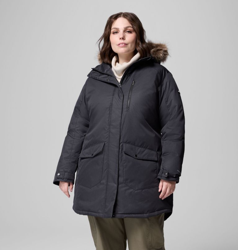 Women's Suttle Mountain Long Insulated Jacket - Plus Size, Color: Black, image 1
