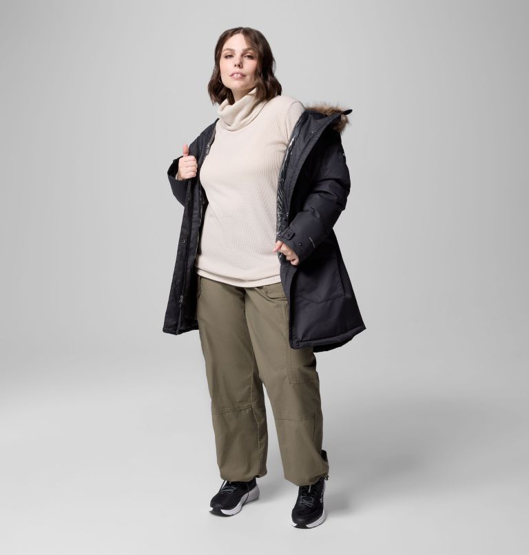 Women's Suttle Mountain Long Insulated Jacket - Plus Size, Color: Black, image 6
