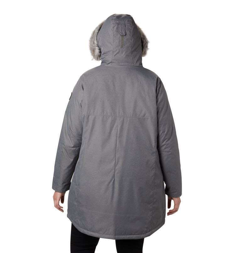 Thumbnail: Women's Suttle Mountain Long Insulated Jacket - Plus Size, Color: City Grey, image 2