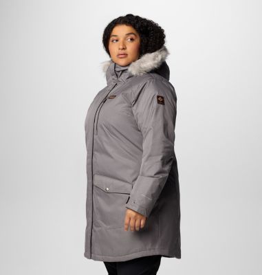 Women's Suttle Mountain Long Insulated Jacket - Plus Size, Color: City Grey, image 20
