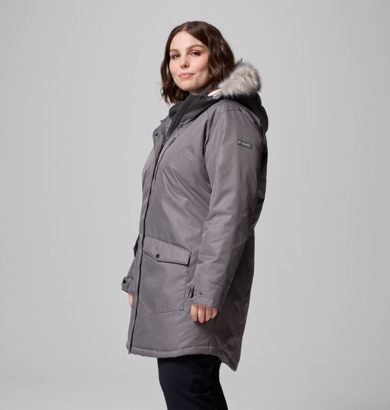 Women's Suttle Mountain Long Insulated Jacket - Plus Size, Color: City Grey, image 3